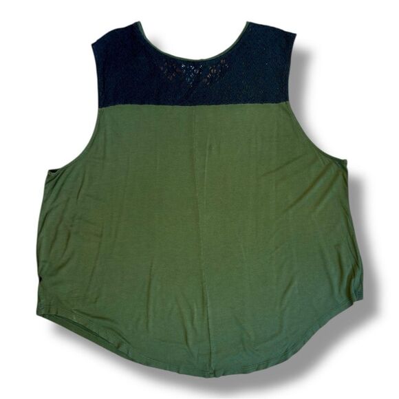 Old Navy Green Sleeveless Boxy Tank Top Sz XXL - Picture 4 of 9